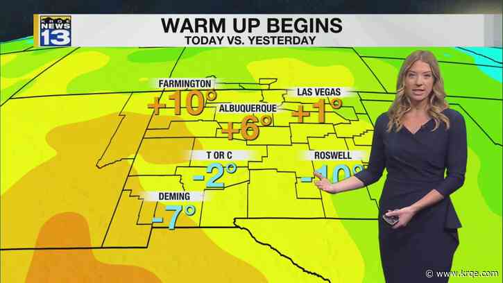 Calmer and warmer day for most of New Mexico