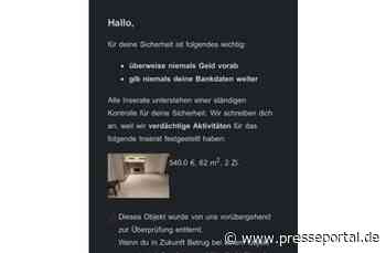 POL-PPTR: Warnung vor neuer Internet-Betrugsmasche