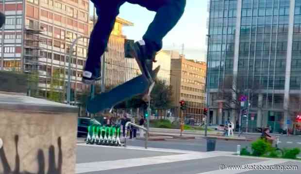 Watch: Jacopo Carozzi Makes Light Work Of This Chin-High Ledge With Two Gnarly Tricks