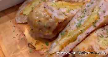 Chef creates 'inside out' dishes including 'chish and fips' and 'mangers and bash'