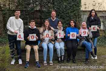 Schüler der Gesamtschule Delbrück sammeln 4000 Euro für Erdbebenopfer
