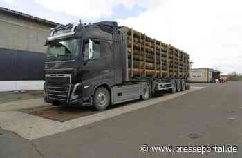 API-TH: Überladener Holztransporter auf der A 9 am Hermsdorfer Kreuz gestoppt!