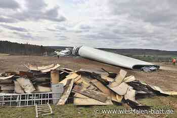 Nieheim: Windrad zwischen Holzhausen und Bredenborn gesprengt