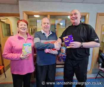 Blackburn’s Secret Santa donates Easter Eggs to police