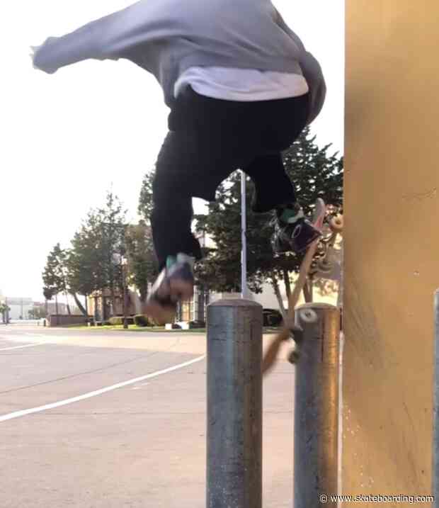 Unleashing the Unbelievable: The Wallride That Threads the Needle Between Two Poles