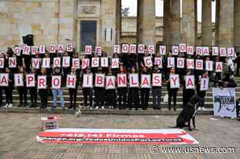 Colombia Protesters Demand Bull-Fighting Ban