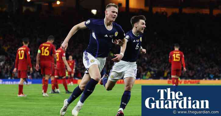 Scott McTominay stuns Spain to extend Scotland’s perfect start to qualifying