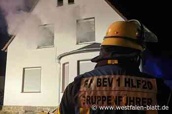 Feuerwehr Beverungen übt an der Hauptstraße