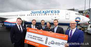 Newcastle Airport welcomes 'world's best leisure airline' offering flights to the 'Turkish Riviera'