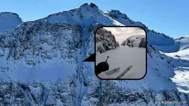 WATCH: Pro Skier Outruns Avalanche On Classic Couloir