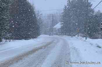 Reduced visibility in heavy snow predicted today