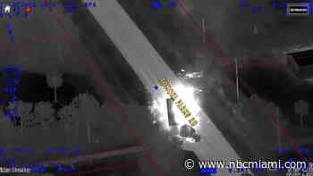 Fiery Crash Between Car, Tractor-Trailer Caught on Camera in Central Florida