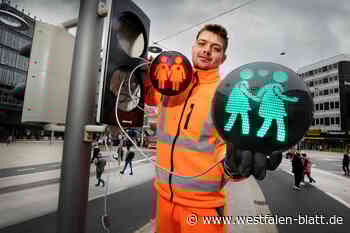 Ampelpärchen  Toleranz Jahnplatz Bielefeld queer