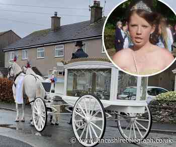 Mourners don Burnley kit for funeral of Ulverston woman Holly Lambert