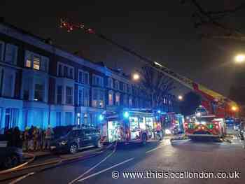 Seven evacuated after blaze in  converted house in Maida Vale