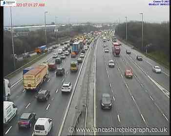 Congestion is building on the M6 and the M61