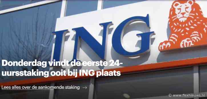 Eerste 24-uursstaking ooit bij ING