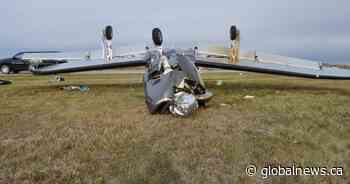 Unstable landing approach led to October 2021 plane crash at Westlock airport: TSB