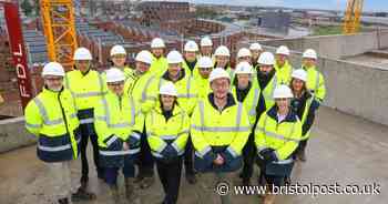 New apartment block at Filton Airfield development starts to take shape