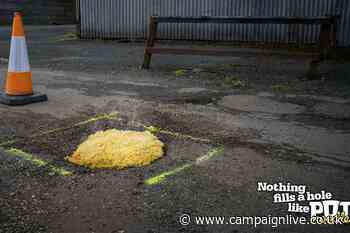 Pot Noodle tackles serious issue of UK potholes by... filling them with noodles