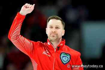 Gushue wearing the Maple Leaf again at world men's curling championship