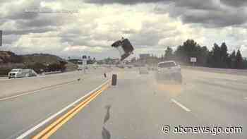 WATCH:  Dash camera captures wild Los Angeles crash