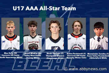 Abbotsford’s Manwinder Sandhu named BCEHL all-star