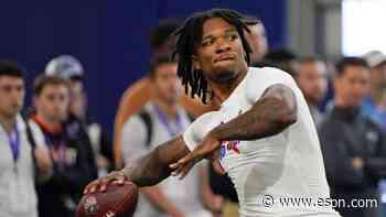 Richardson flips after flashing arm for NFL execs