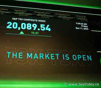 S&P/TSX composite gains more than 100 points, U.S. markets also rise