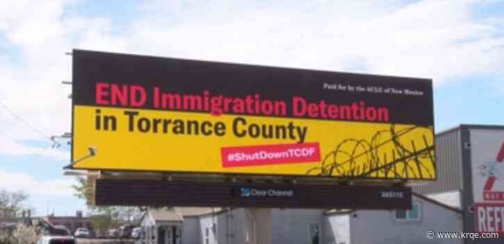 ACLU speaks against New Mexico detention center through ABQ billboards