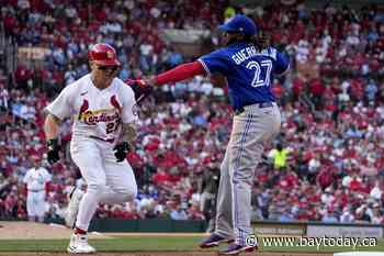 Springer's 5 hits help Jays outlast Cards 10-9 in opener