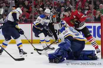 Blues win 5-3 to hand Blackhawks 7th straight defeat