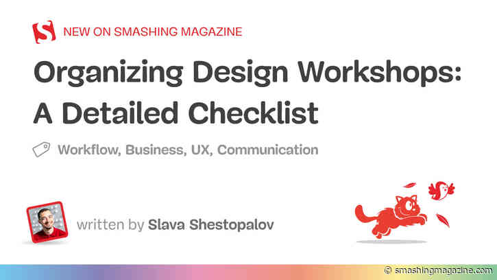 A Comprehensive Checklist For Running Design Workshops