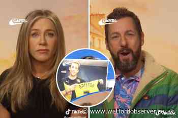 Jennifer Aniston and Adam Sandler revisit Chris Stark prank