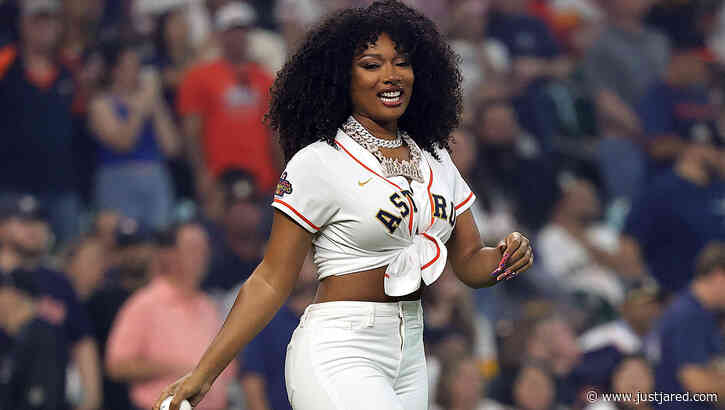 Megan Thee Stallion Throws the First Pitch on MLB Opening Day in Houston! (Video)