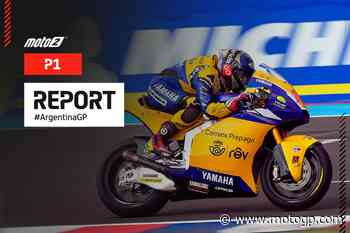 Manu González al comando nella P1 della Moto2™ in Argentina