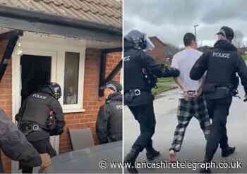 WATCH: Man arrested after drugs warrant in Lancashire