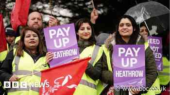 Heathrow security guards begin 10-day strike during Easter break
