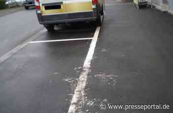 POL-PDMT: Entfernung von Parkmarkierungen - Zeugen gesucht