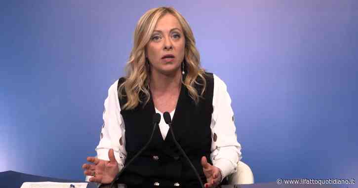 Meloni: “Rivendico la nostra scelta di abolire il Reddito di cittadinanza, sta dando i suoi frutti”
