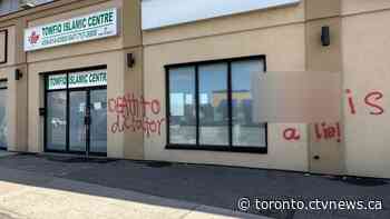 Investigation underway after 'hateful messages' spray painted on North York mosque