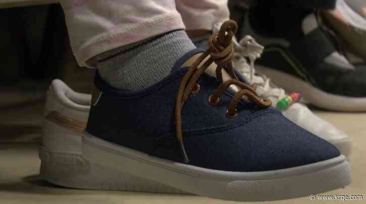 KRQE Cares: Hundreds of kids get new footwear