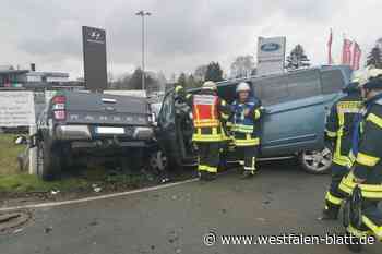 Stemwede: Zusammenstoß auf Klingenhagen-Kreuzung