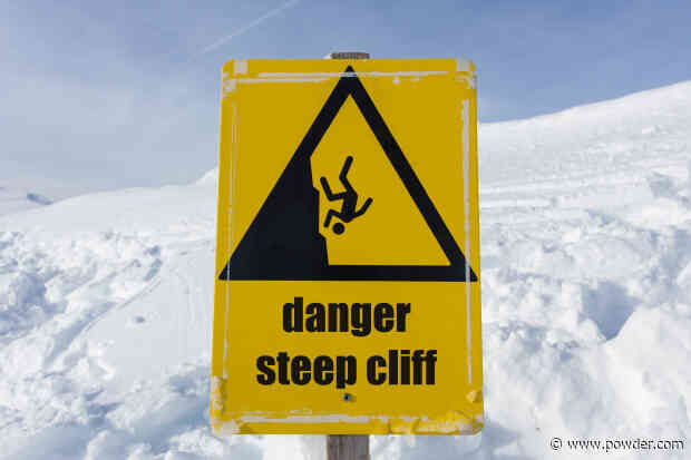 WATCH: Skier Risks Everything On 50 Foot Cliff