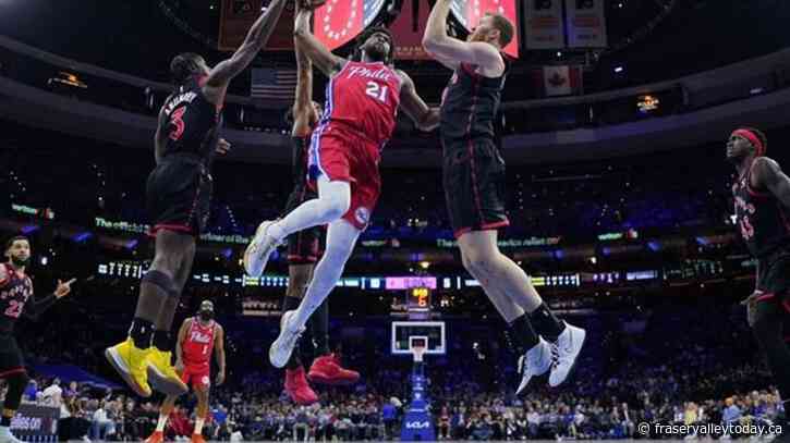 Harden, Embiid lead 76ers to 117-110 win over Raptors