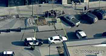 1 man injured after cars driving up 97 Street exchange gunfire in north Edmonton