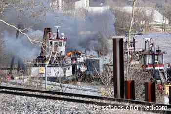 Ohio River barge fire took 2 hours to knock down due to 'limited access'