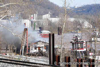 Barge fire on Ohio River near 5400 block of River Road