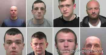 These are the faces of 80 North East criminals who were jailed during March