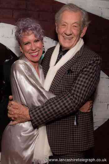 Anna-Jane Casey having a laugh with Gandalf in Mother Goose